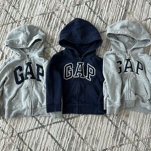 Three Gap sweatshirt jackets